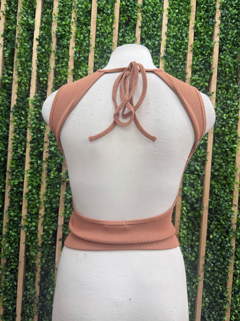 Open Back Tank Top