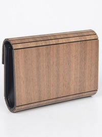 Assymmetric Wooden Clutch