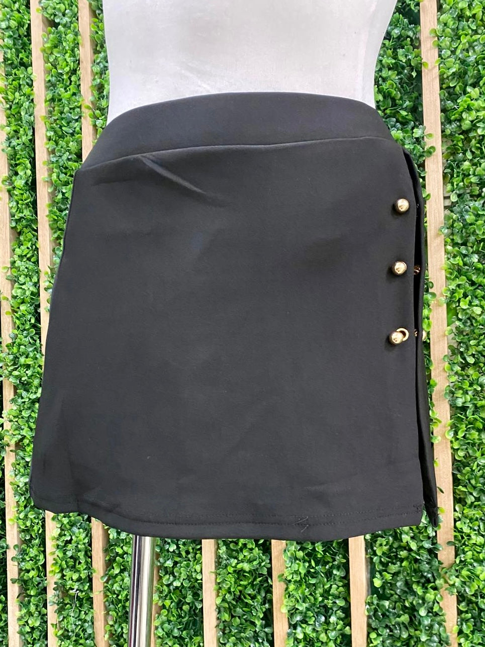 Scuba Clip Decor ASymmetrical Skort