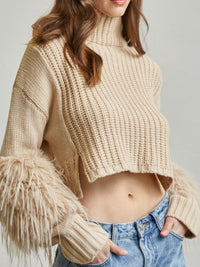 Exquisite Fur Detail Sweater