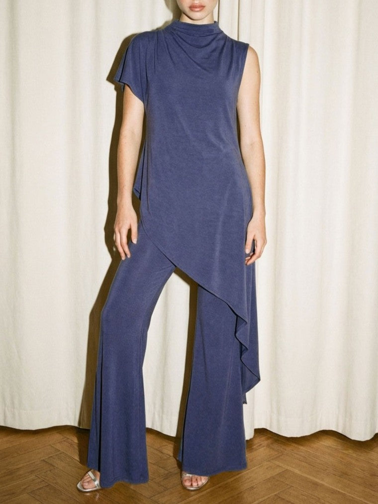 Asymmetrical Tunic & Wide Leg Pant Set