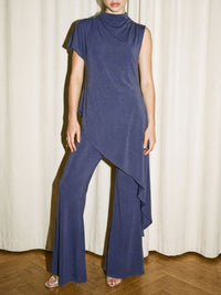 Asymmetrical Tunic & Wide Leg Pant Set