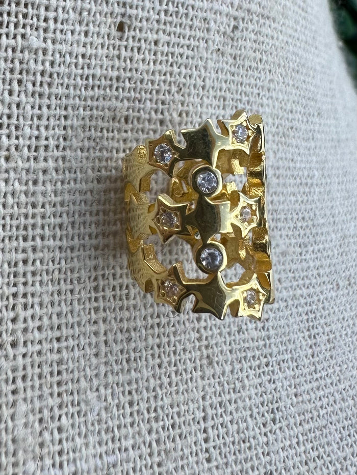 Triple Star Ear Cuff