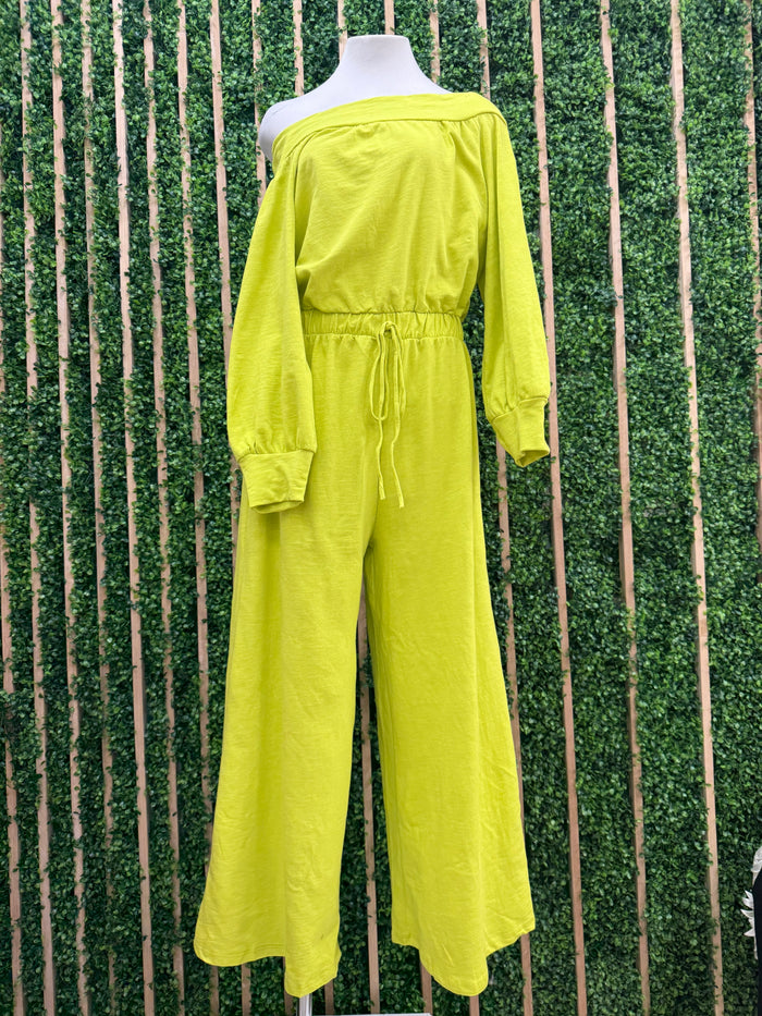Off Shoulder terry Jumpsuit