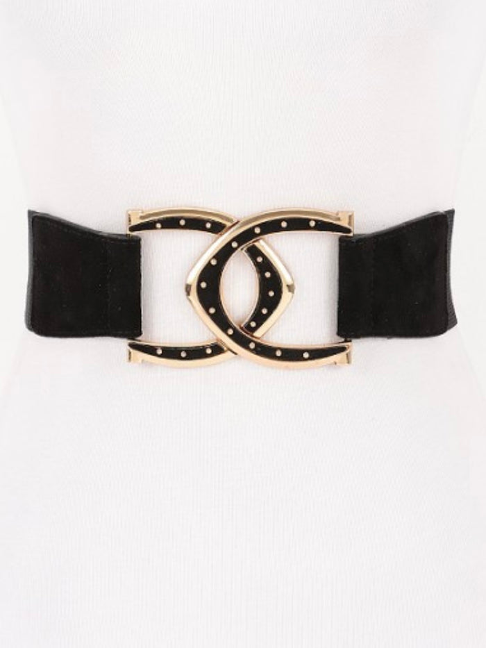 Interlocking Buckle Wide Belt