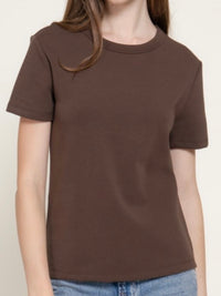 Must Have Crew Neck T-Shirt — Black & Brown