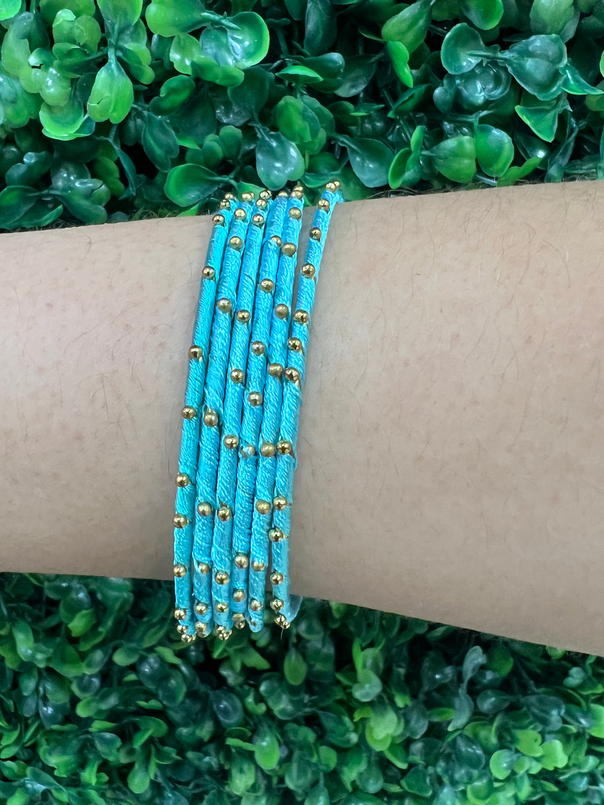 Multicolor Silk Bangle Set