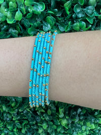 Multicolor Silk Bangle Set