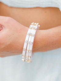 City Girl Studded Bangle Set