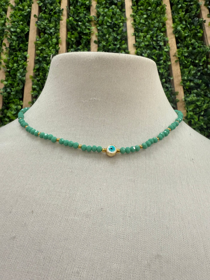 Greece Round Eye Necklace