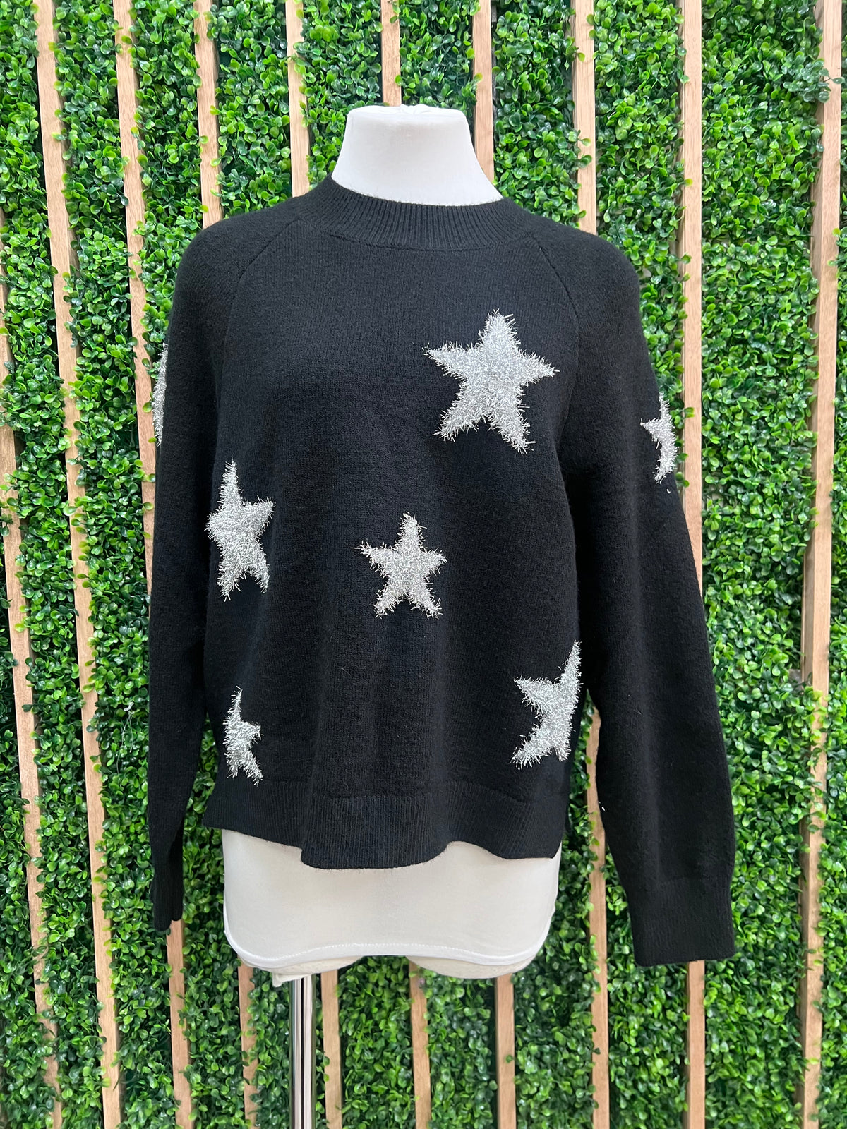 Fuzzy Star Sweater