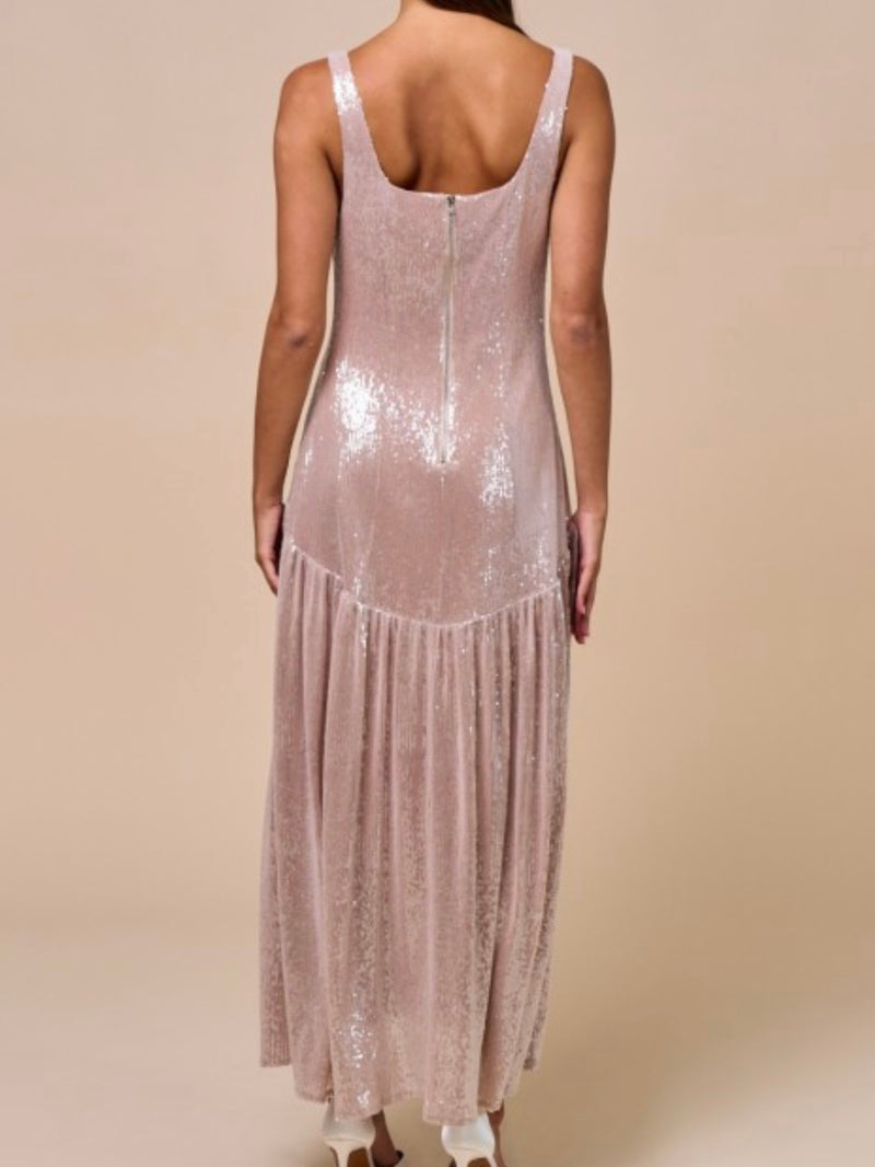 Beautiful Sequin Corset Midi Dress