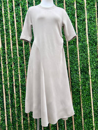 Modal Side Ruched Round Neck Midi Cami Dress