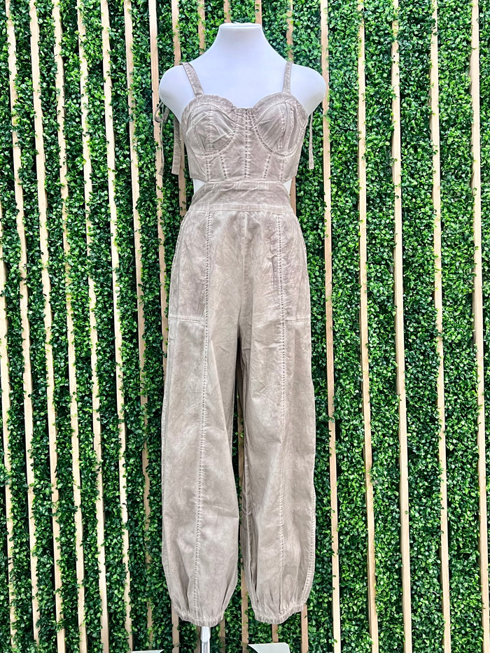 Bustier Cutout Jumpsuit