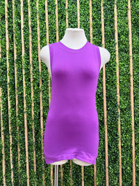 High Neck Sleeveless Basic Cami