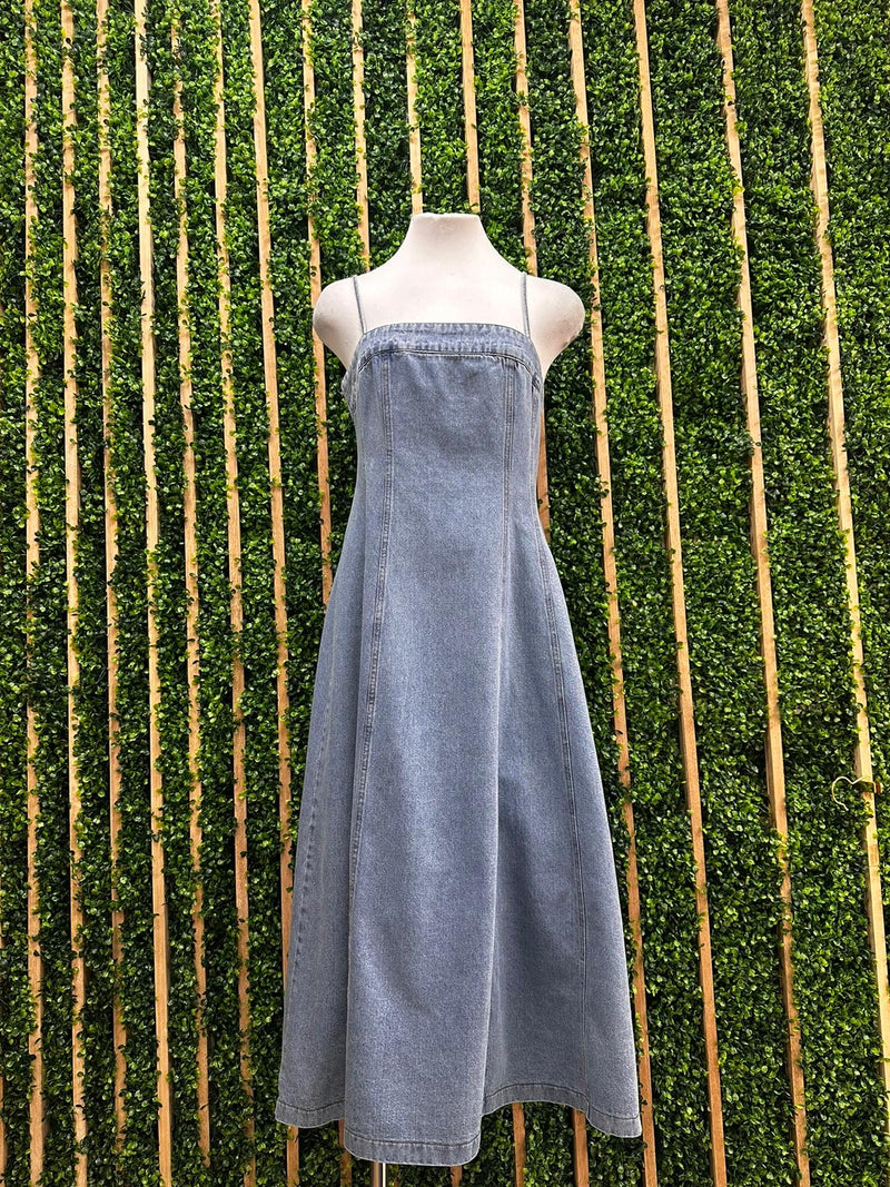 Denim Cami Midi Dress Ah L La Lifestyle Boutique Denim Cami Midi Dress Ah L La Lifestyle Boutique