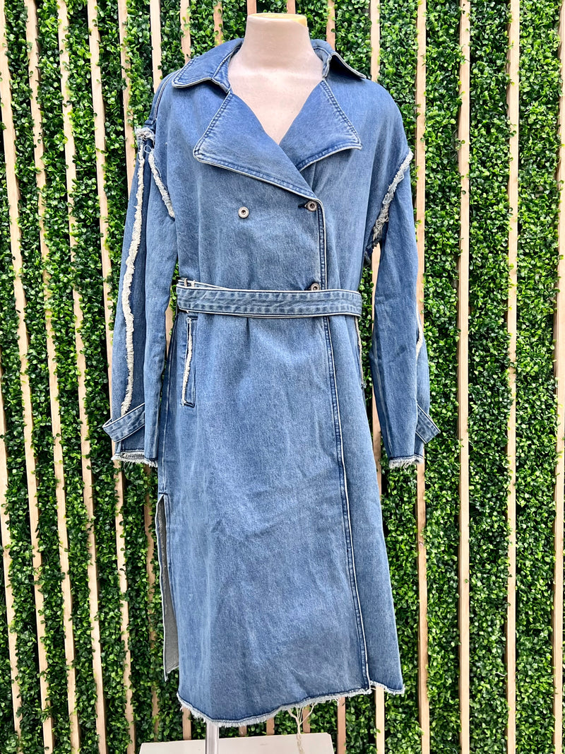 Denim Trench Coat