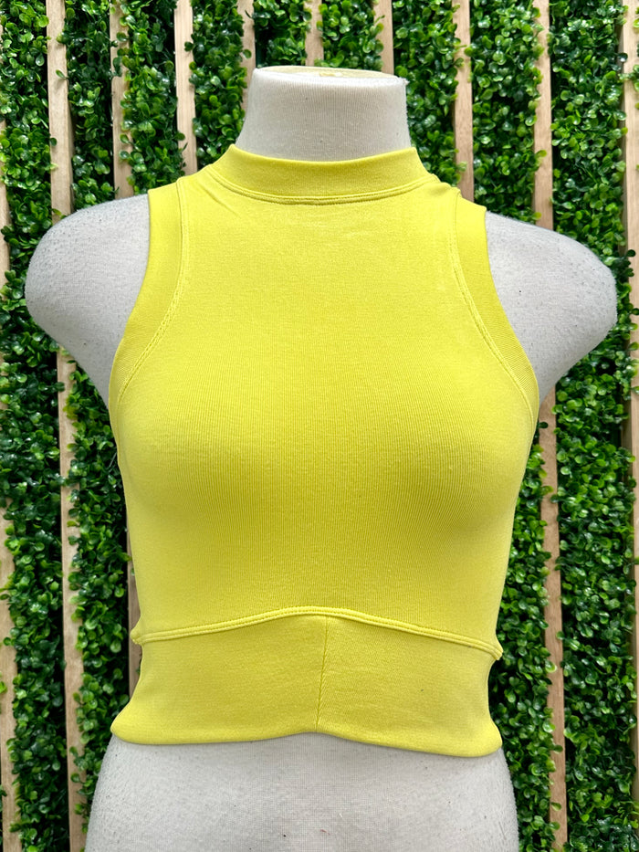 Curved Hem Crop Tank