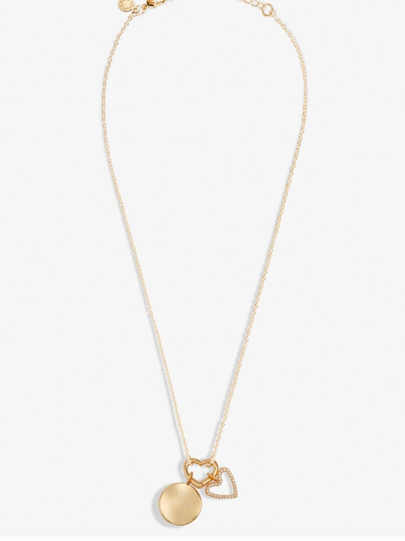 Little Moments Heart Clasp Heart Charms Necklace