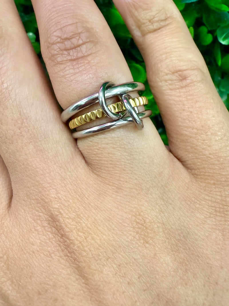 Stainless Steel Stackable Ring Detail Rings