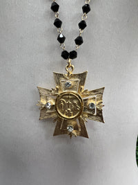 WD Maltese Cross Necklace