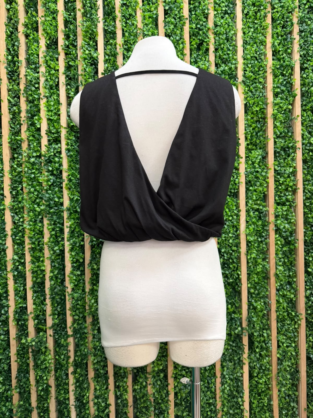 Sleeveless Bubble Hem Top