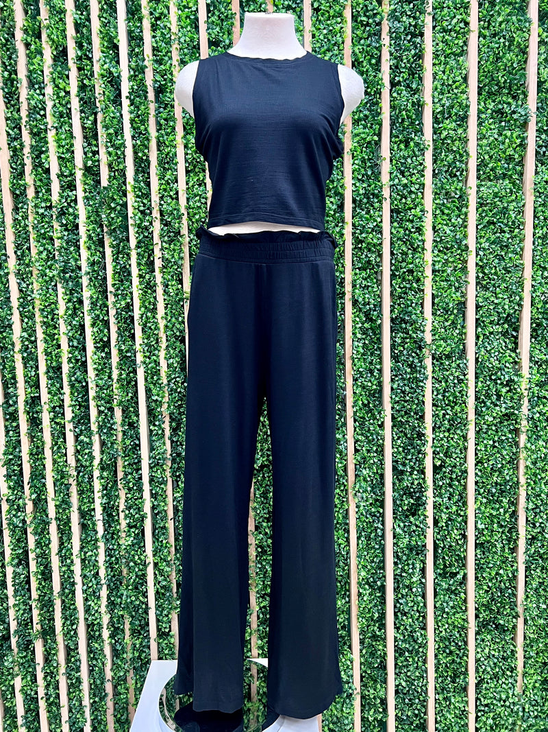 Black Comfy Pant Set