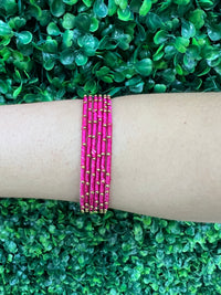 Multicolor Silk Bangle Set
