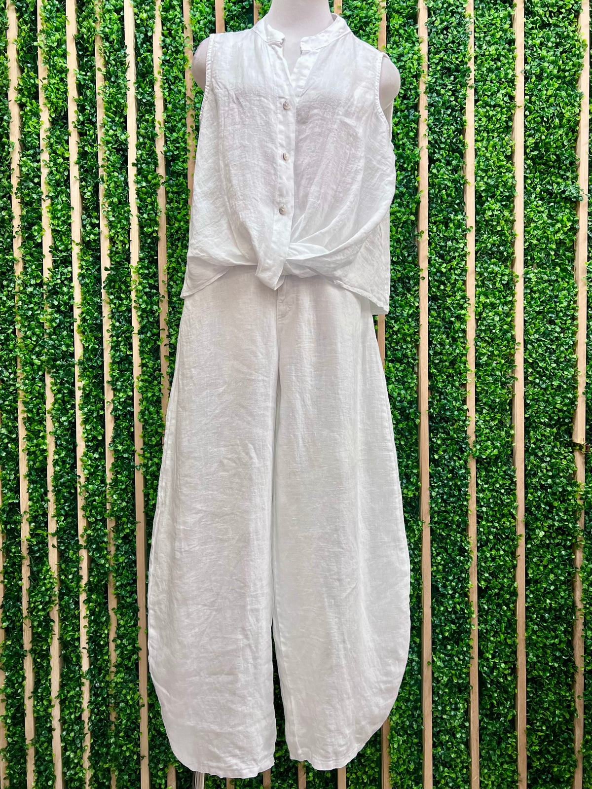 Linen Balloon Pants