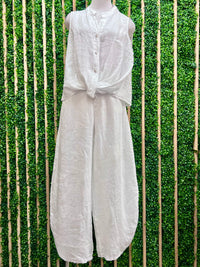 Linen Balloon Pants