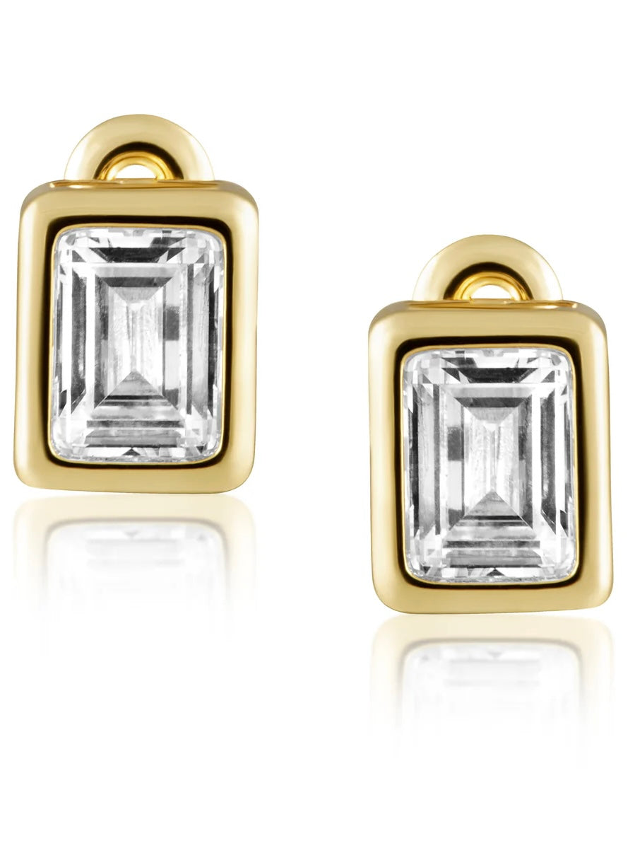 SJ Laurel Bezel Stud