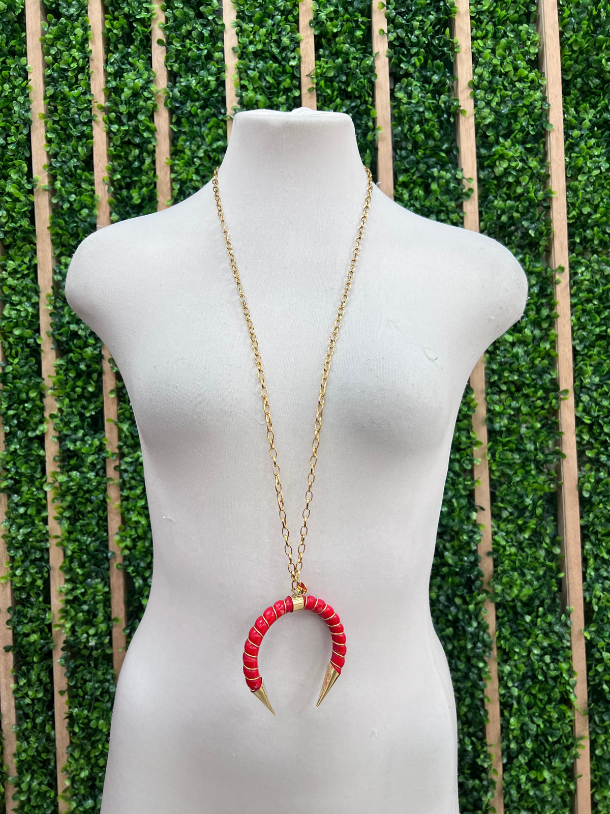 Cornicello Twisted Long Necklace