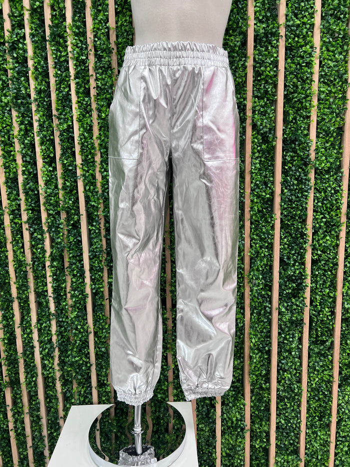PU Metalic Jogger