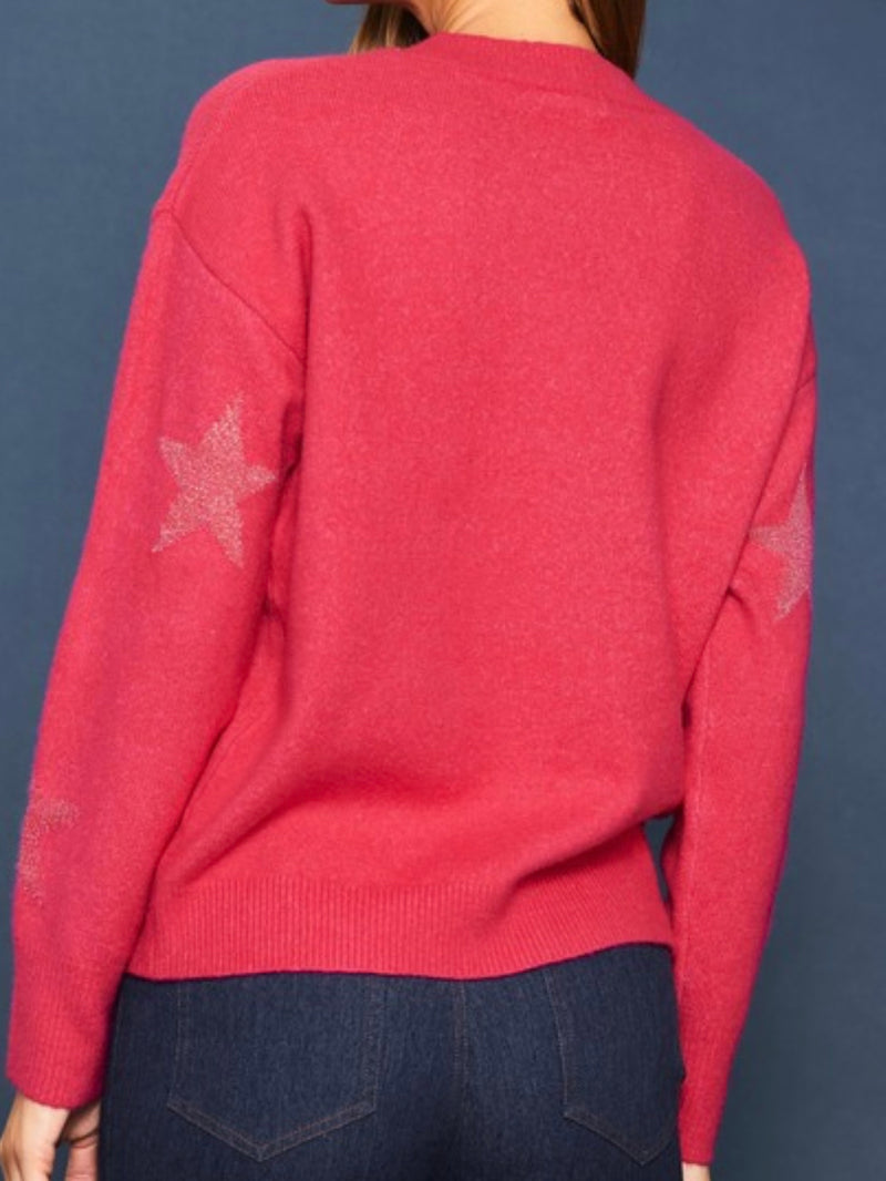 Beautiful Lurex Star Sweater