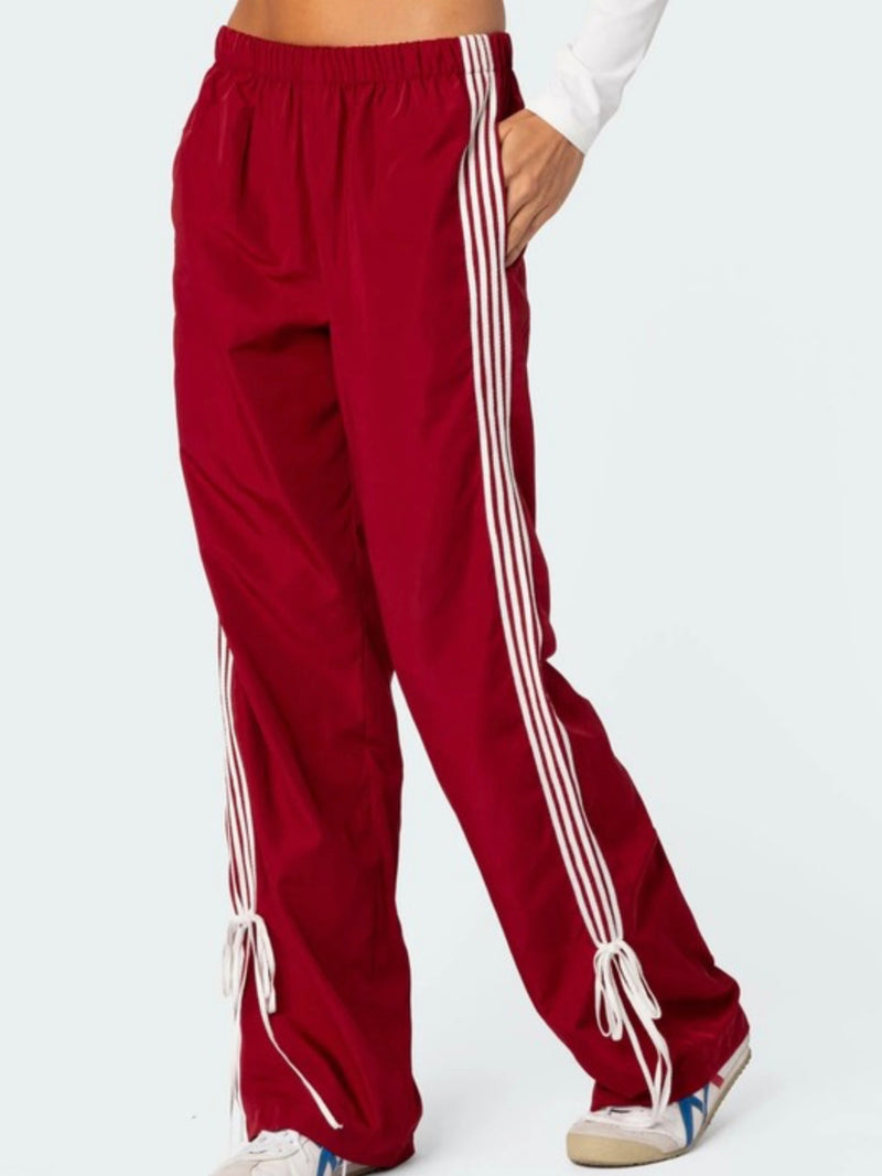 Red Side Stripe Track Pant