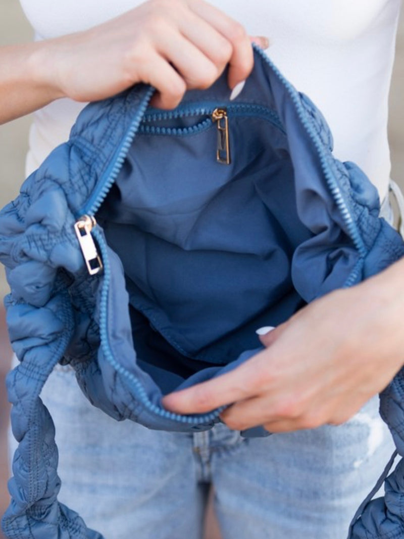 Convertible Quilted Puffer Crossbody