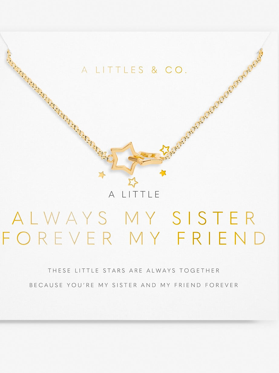 Little Moment  Always My Sister Forever MY Friend Necklace