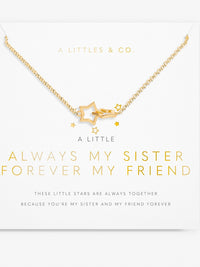 Little Moment  Always My Sister Forever MY Friend Necklace