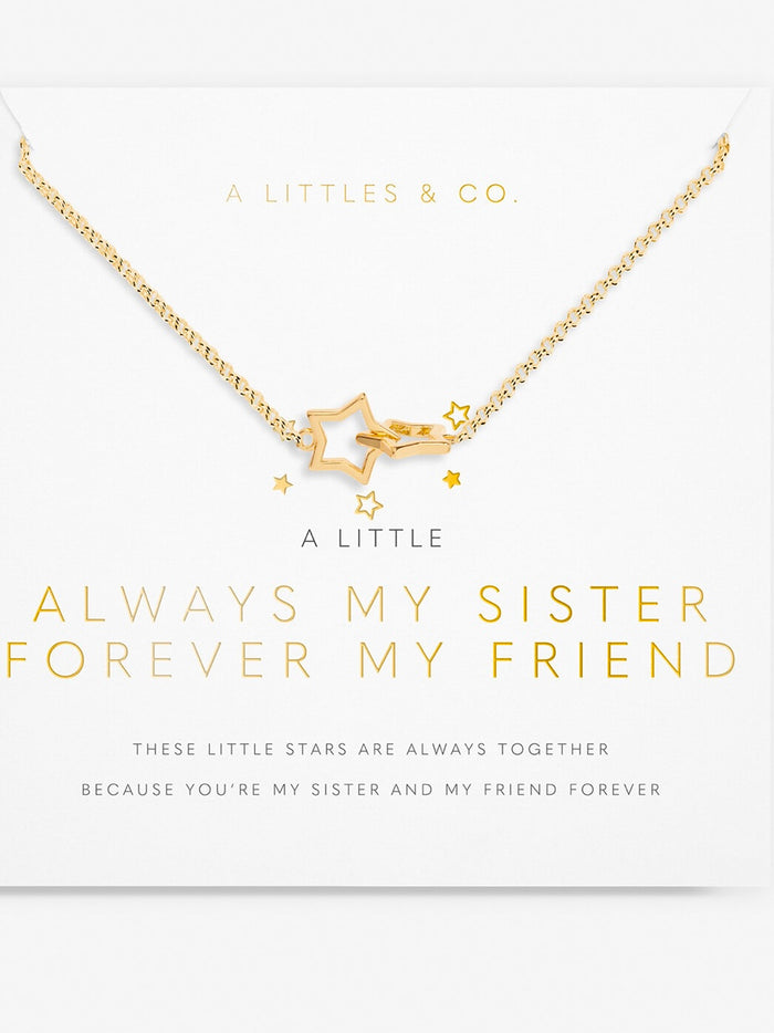 Little Moment  Always My Sister Forever MY Friend Necklace