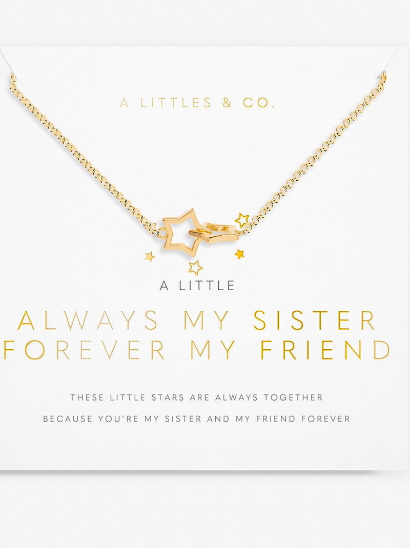Little Moment  Always My Sister Forever MY Friend Necklace