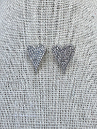 Crystal heart Stud Earrings
