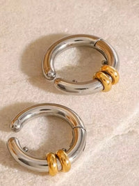 Stainless Steel Gold Silver Ear Cuff