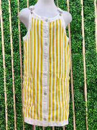 Sunshine Stripe Overall Dress
