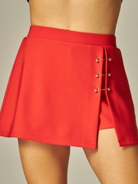 Scuba Clip Decor ASymmetrical Skort