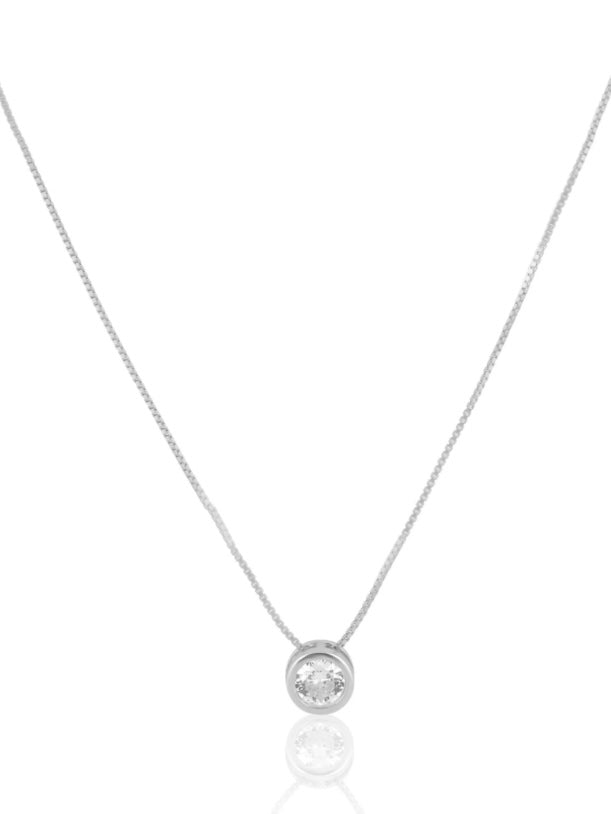 Round Bezel Necklace