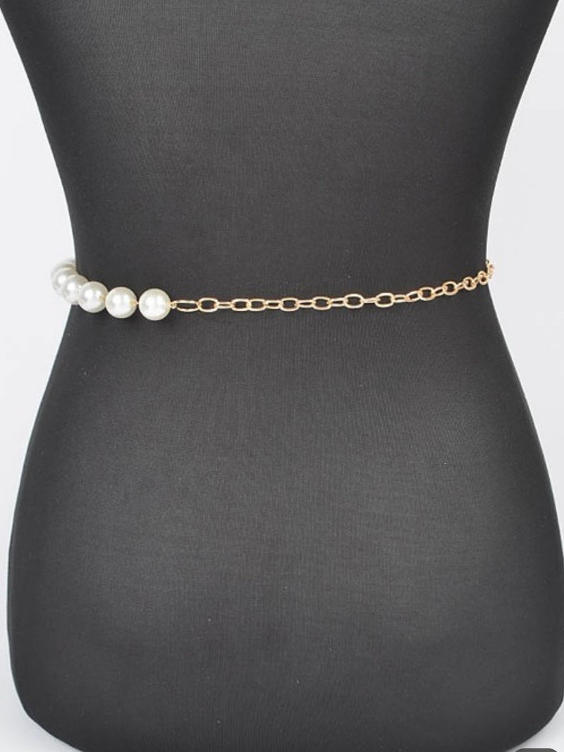 Multi Layered Bead Chain Belt