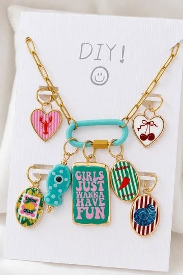 DIY Stainless Steel Coastal Charm Necklace