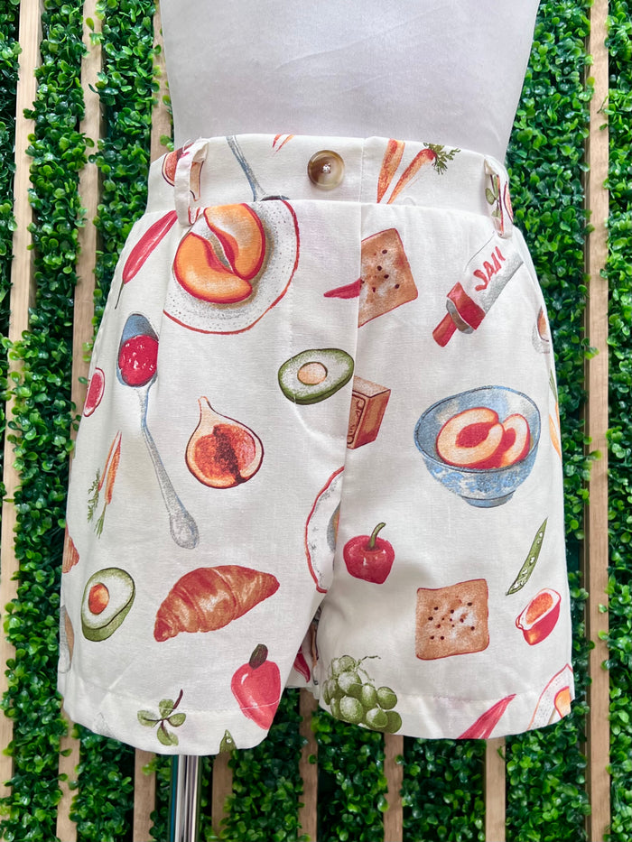French Lunch Motif Vest
