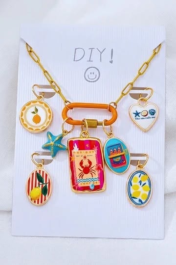 DIY Stainless Steel Coastal Charm Necklace