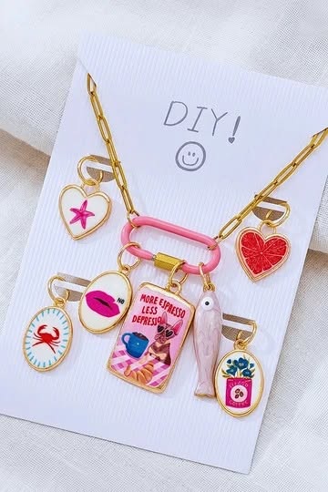 DIY Stainless Steel Coastal Charm Necklace